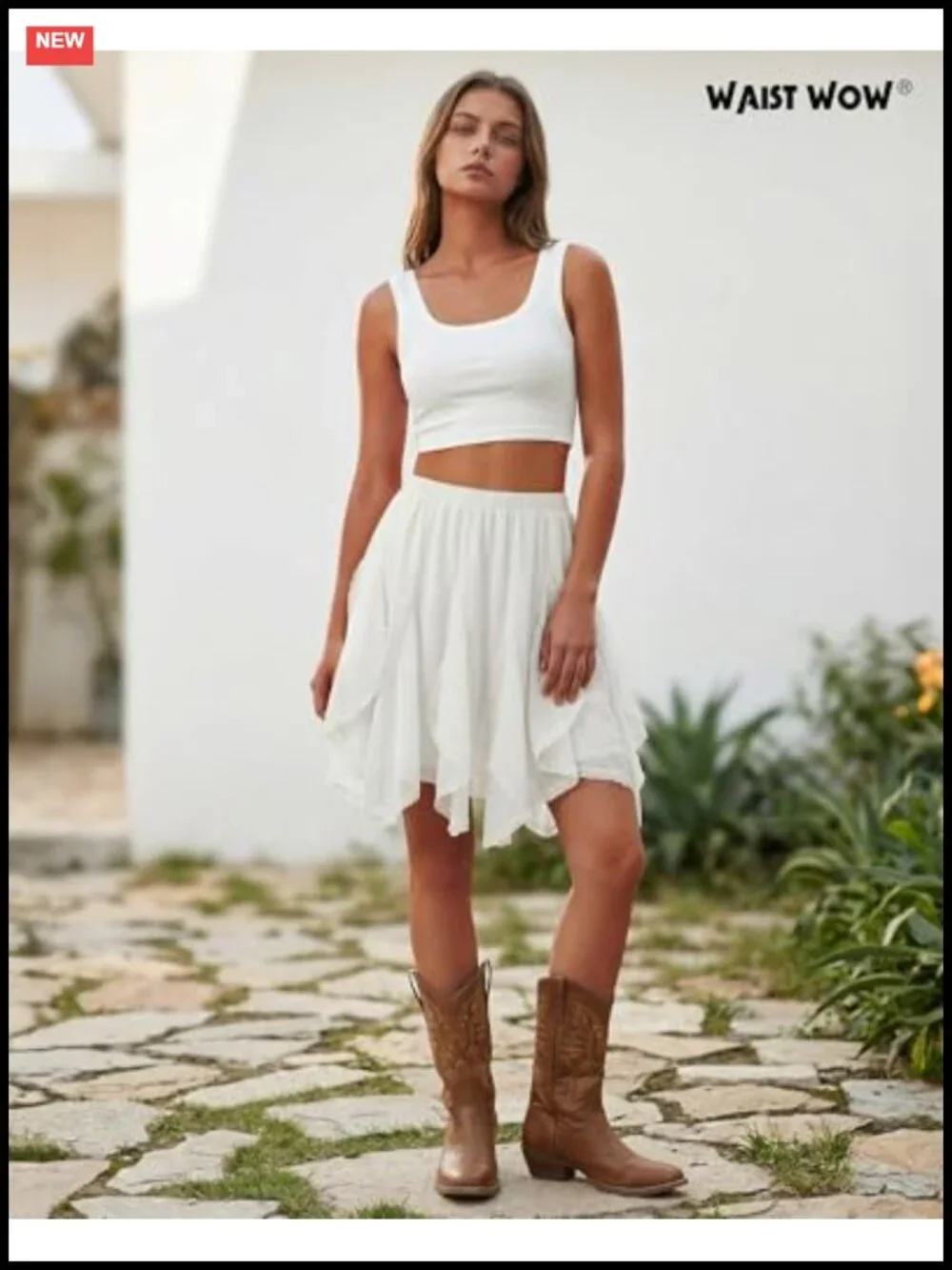 Chiffon Mini Skirt Flowy Ruffle Lace Tulle A-Line
